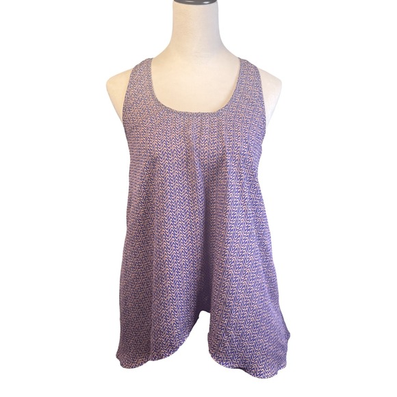 Umgee Tops - Umgee Tank Top Womens Medium Sleeveless Chevron Print Flowy Lightweight Blouse